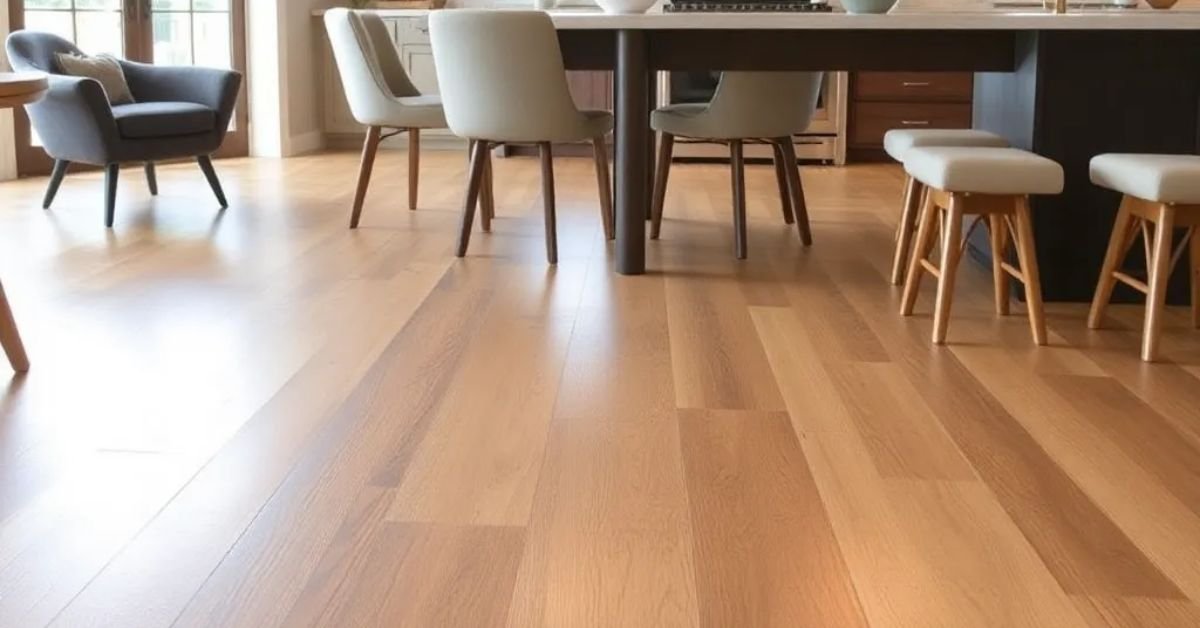 "Comparison of laminate flooring and luxury vinyl plank (LVP) with visual examples of each, highlighting differences in appearance, texture, and suitability for home interiors."